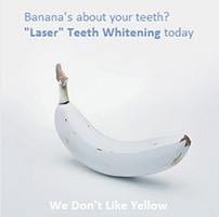 teeth whitening - we don't like yellow!