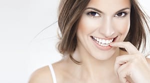 smiling young girl - teeth whitening